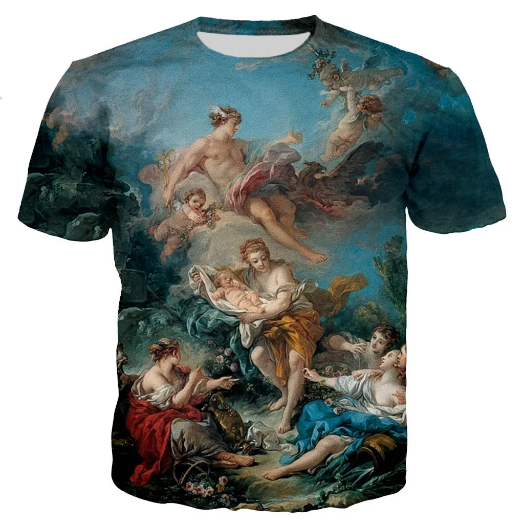 

2022 New Summer Mercury Confiding-male and Female 3D Printed T-shirt Casual Streetwear