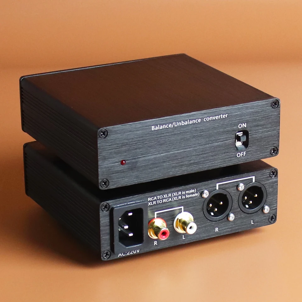 Высококачественный аудиоконвертер HIFI XLR в RCA преобразование аудиосигнала 110 В/220 В