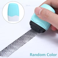 1 pc privacy roller stamp protection roller stamp for privacy confidential data scrapbooking diy seal stamp theft protect home