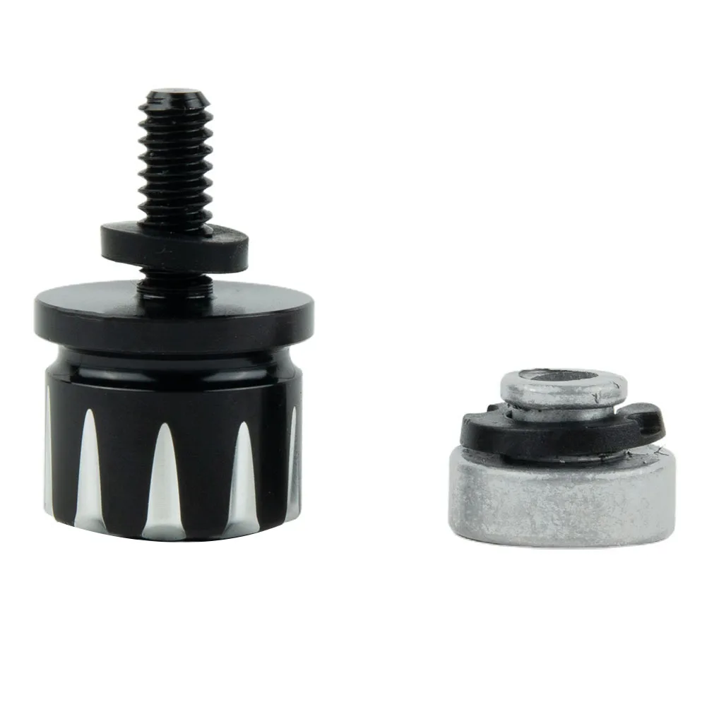 

Kits Knurled Bolt Aluminum Black Cap Nut For Harley Parts Pratical Rear Fender Rubber Washer Screw Bolt Seat Mount