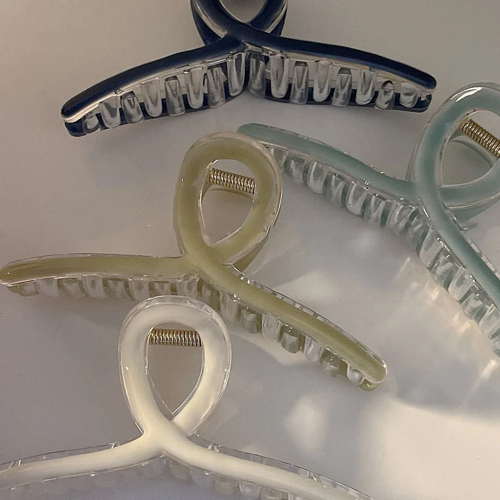 

Подходит для многих волос! 1 корейский очень большой захват для волос, фотоэлемент, захват для волос с перекрестной пластиной, зажим для воло...