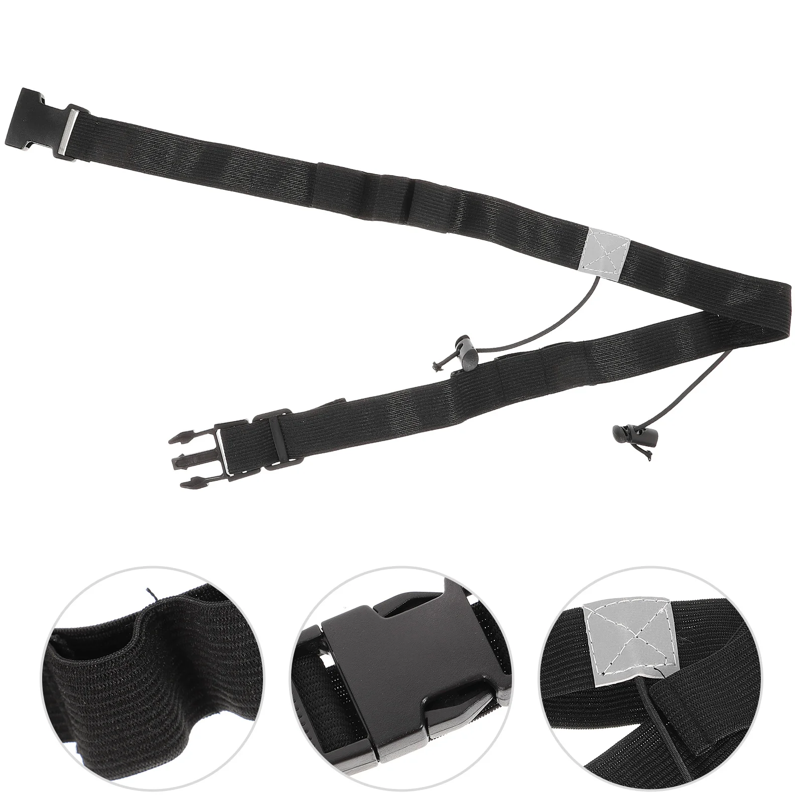 

2PCS Triathlon Race Number Belt Reflective Design Race Belt Fixing Band