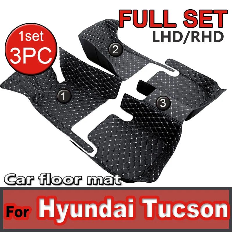 Car Floor Mats For Hyundai Tucson Ix35 LM 2010~2015 2011 2012 Carpets Footpads Rugs Cover Foot Pads Interior Accessories Sticker