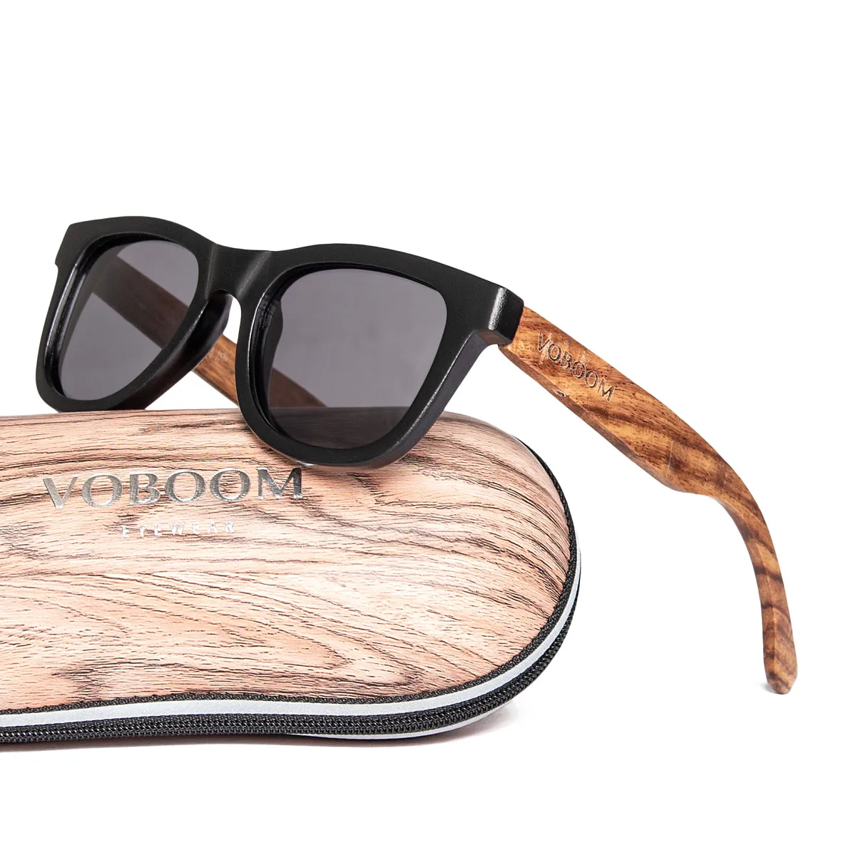 

Деревянные солнцезащитные очки Voboom из натурального бамбука для мужчин и женщин, Ретро стиль, поляризованные зеркальные линзы ручной работы, очки