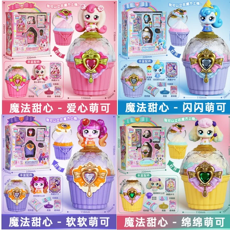 Фото Новая аниме-фигурка Hot Catch Teenieping Magic Sweet Heart Star Series, фигурка Kawaii, модель торта, статуя из ПВХ, фигурка, подарки для детей, игрушки №2