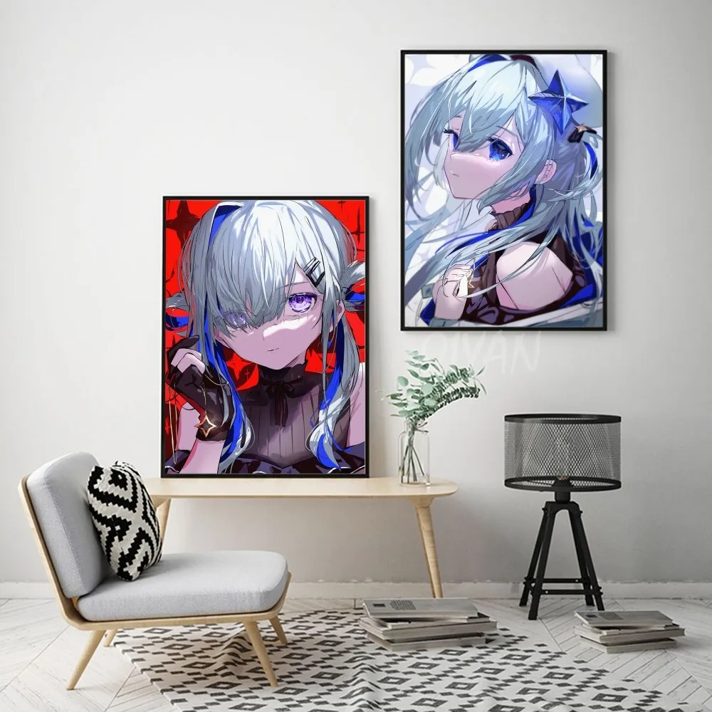Amane Kanata Hololive Vtube игра аниме постер с бумажным принтом для дома гостиной спальни