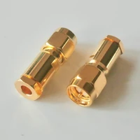 1x pcs connector sma male plug clamp solder for rg316 rg174 rg179 lmr100 cable coax brass gold plated straight rf adapters