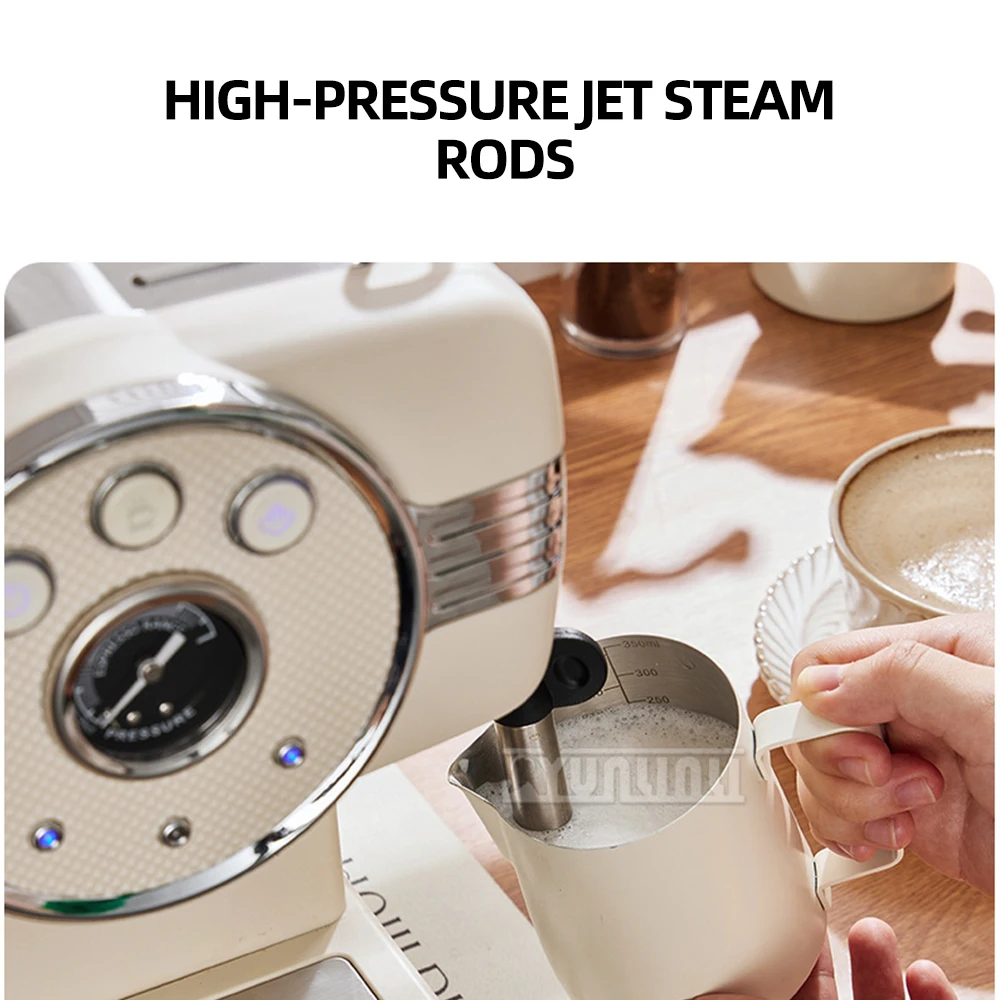 Кофеварка для эспрессо со вспенивателем молока Паровая палочка аппарат капучино