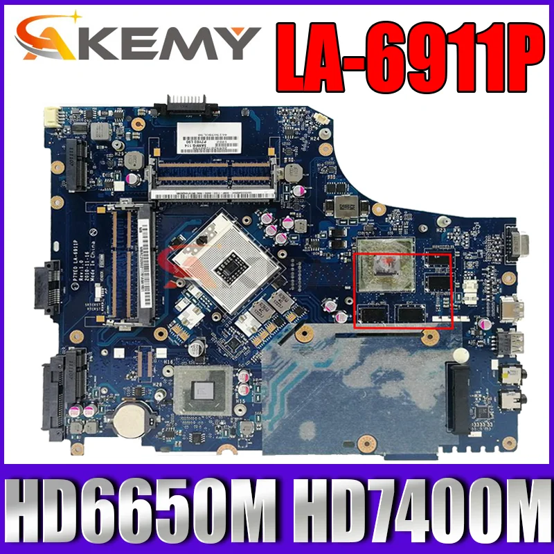 

LA-6911P Motherboard For Acer ASPIRE 7750 7750G LA-6911P Laptop Mainboard HD6630M HD6700M HD6650M HD7400M HD6470M GPU