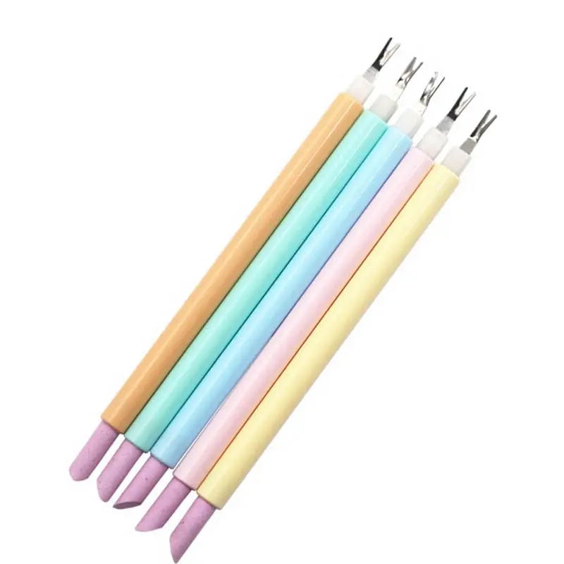 

1pc Double Sided Quartz Stone Nail Cuticle Pusher Dead Skin Remover Stick Cut Trimmer Manicure Care Nail Art Tools