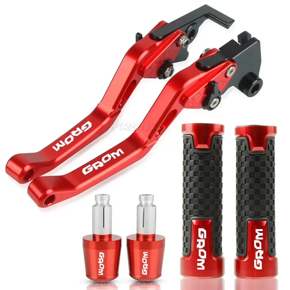 

For Honda MSX125 MSX 125 Grom 2014 - 2018 2017 MSX 125 Motorcycle Adjustable Brake Clutch Levers 22mm Handle Bar Grips Ends