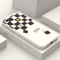 chocolate squares phone case for vivo y20 y20i y20s y12s y30 y33s y12 y15 y17 y19 y21 s1 pro y91 y93 y95 silicone cover