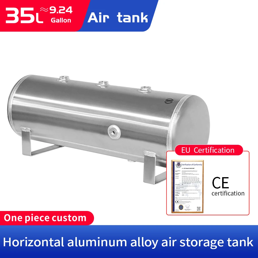 

Миниатюрный горизонтальный алюминиевый резервуар для хранения воздуха Jian Yue 35L, воздушный компрессор из алюминиевого сплава, буферный резе...