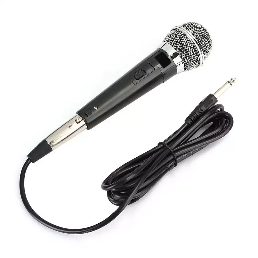 

Condenser Professional Wired Dynamic Microphone Vocal Mic Handheld 6.35mm Cable for DVD/KTV Karaoke Recording