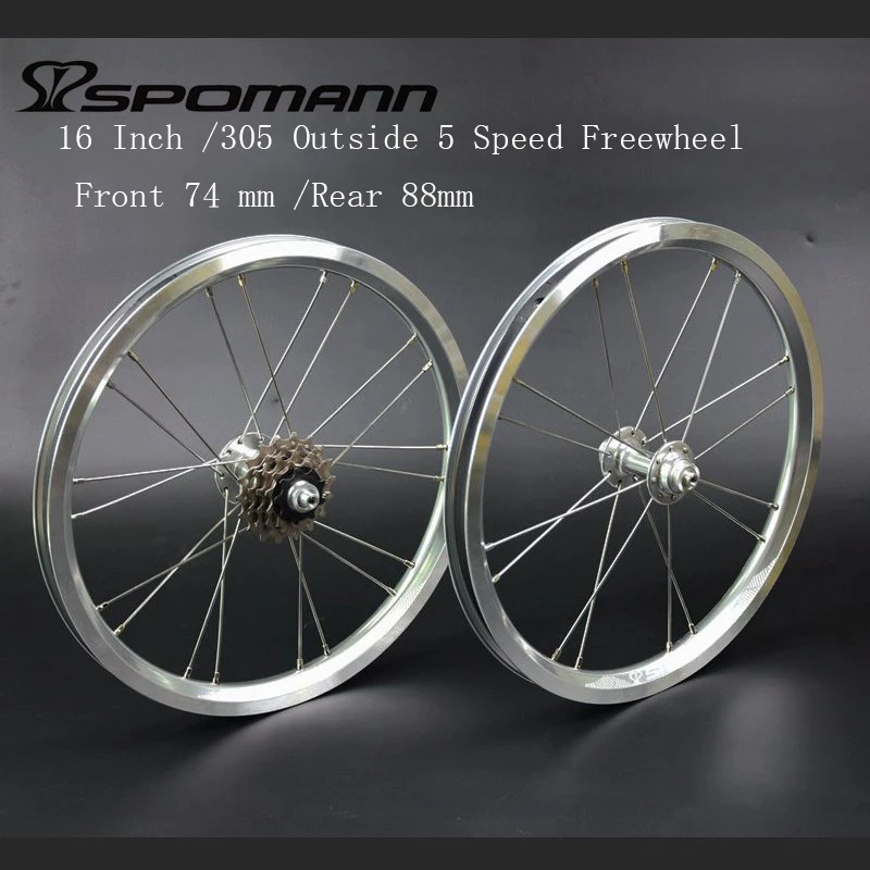 Складной велосипед SPOMANN 16 дюймов 305 дюйма тормоз из сплава V для BMX велосипедный