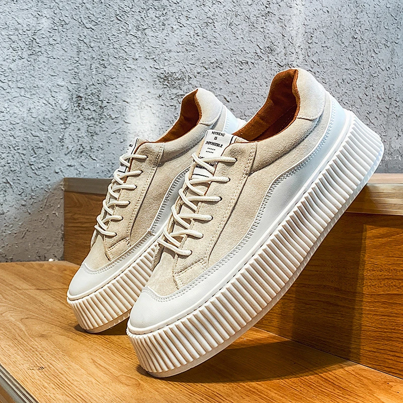 

Vulcanized Shoes Men's Spring 2022 Running Sports Fashion Canvas Shoes Comfortable Thick Sole Designer Basketball Casual Shoes