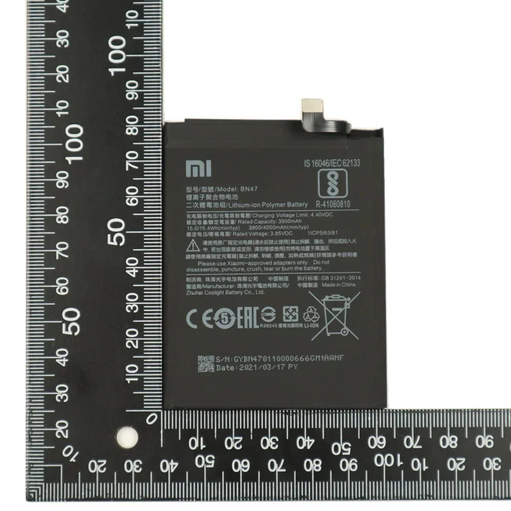2024 года высококачественный оригинальный аккумулятор BN47 для Xiaomi Redmi 6 Pro 6Pro Mi A2Lite A2