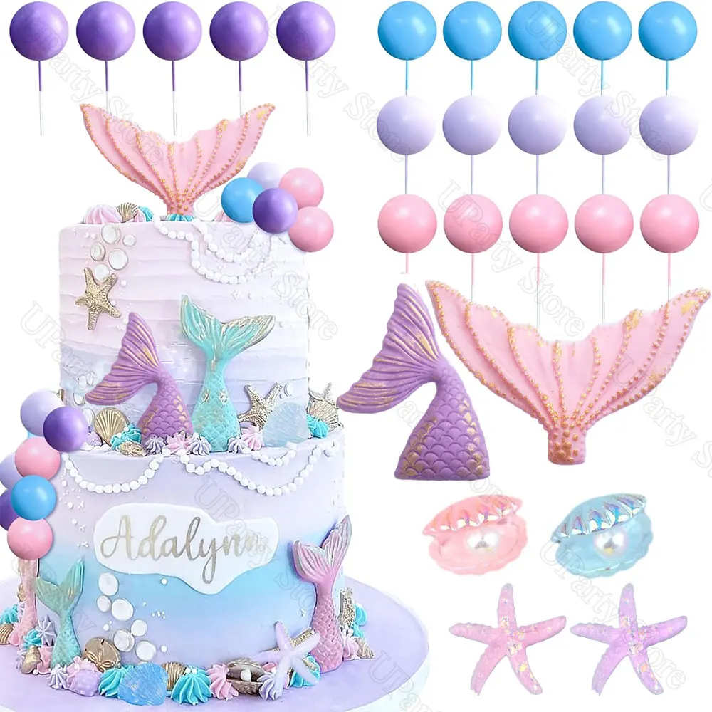 

Топперы для торта русалка MicroPlush