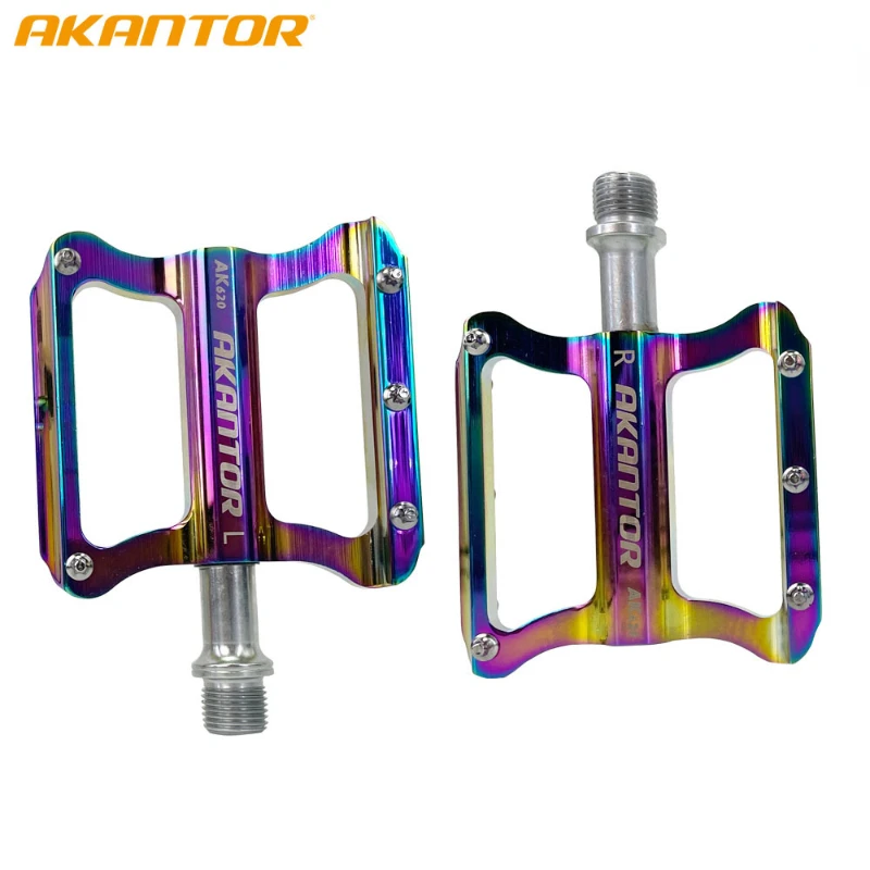 

AKANTOR Bicycle Pedal Aluminum Alloy MTB Mountain Bike Ultralight Non-slip Foot Pedals Bicycle Parts Accessories