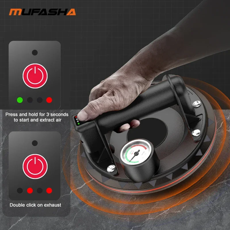 MUFASHA XPB05E сверхмощная присоска электрический вакуумный воздушный насос
