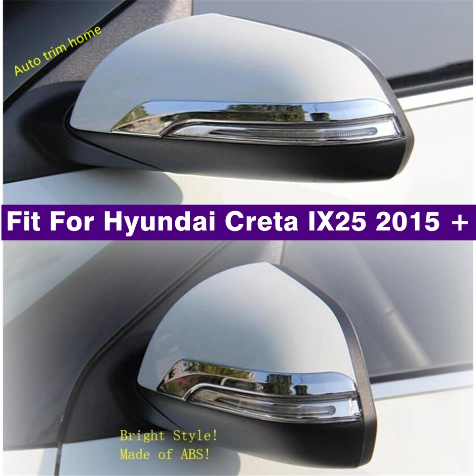 

Chrome Door Rearview Mirror Anti-rub Rubbing Edge Guard Scratch Strip Protect Film Cover Trim For Hyundai Creta IX25 2015 - 2019