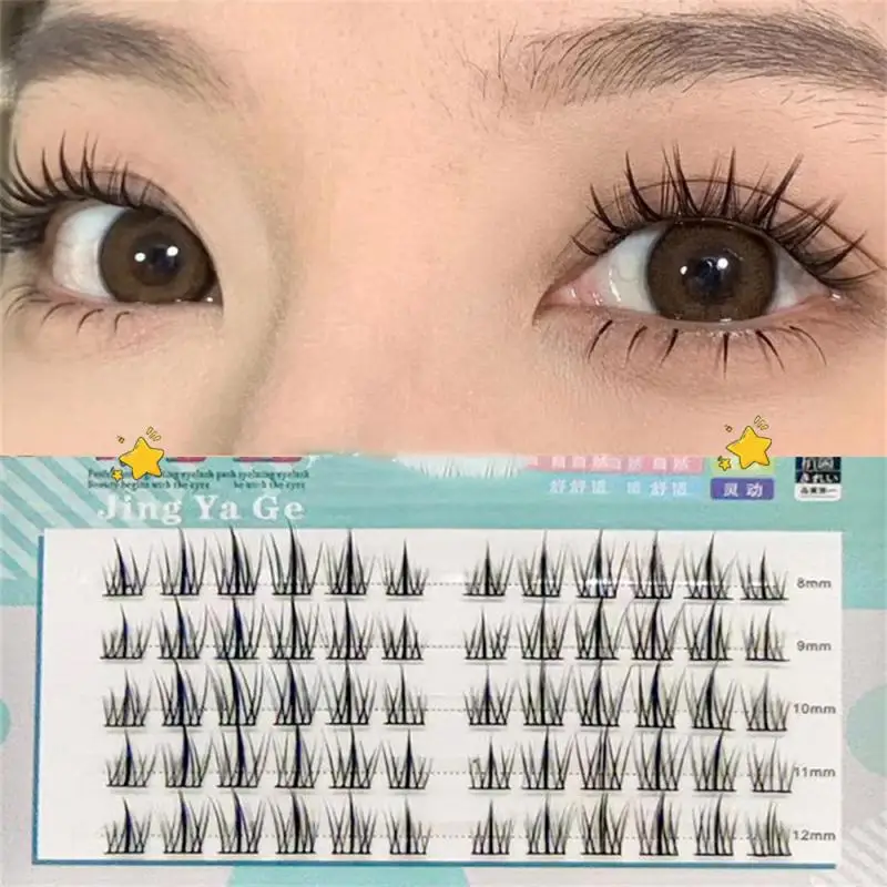 

5 Rows Sunflower Eyelashes Faux Cils Lazy Trilogy False Eyelashes Ultra Fine Stem Segmented Sunflower False Eyelashes Makeup