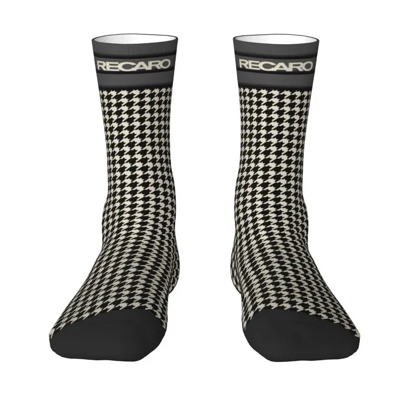 Harajuku Houndstooth Recaros Socks Men Women Warm 3D Print Sports Football Socks
