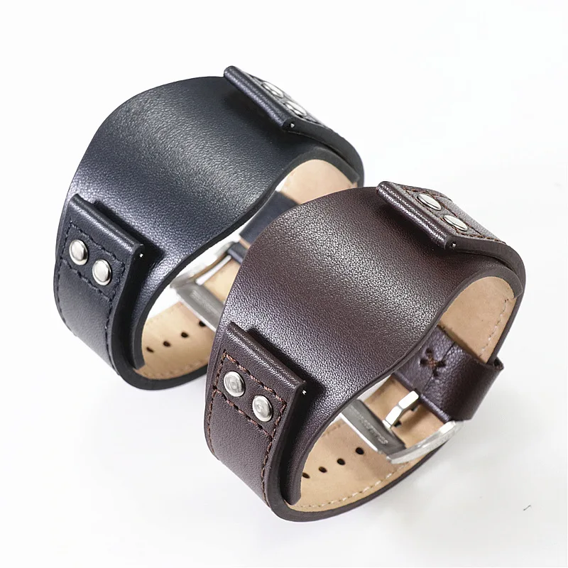 Leather Watch Strap fit for  fossil CH2890 CH2564 CH2565 CH2891CH3051 Black Brown Quick Release Strap 22mm enlarge