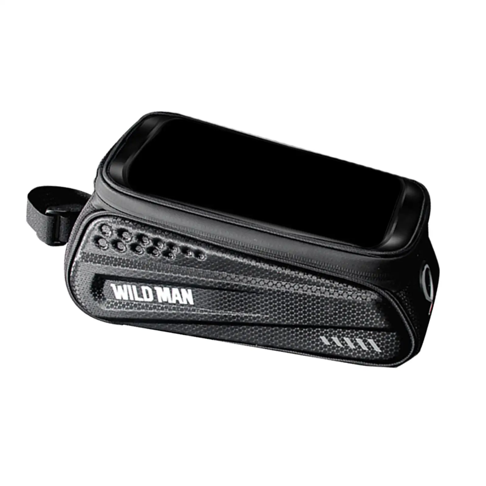 

PU Waterproof Frame Front Bicycle Bag Bike Storage Bag TPU Touchscreen Hard Shell Organizers Top Tube Bag for 6.5in Phones Keys