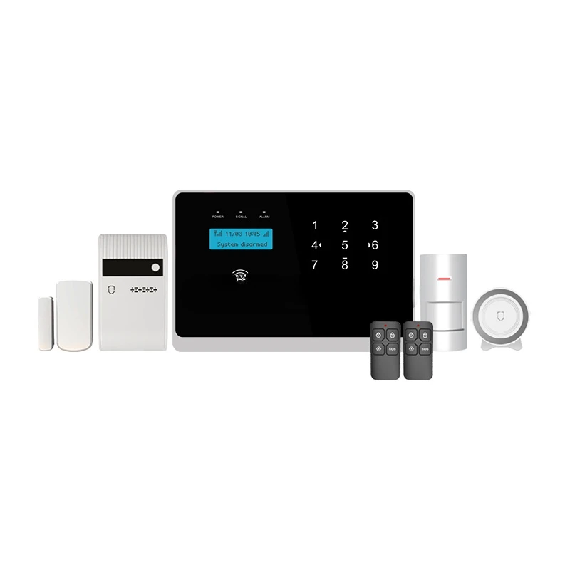 

3G Wolf Guard Wifi wireless home Intruder security alarm system with Free door contact ,movement pir motion sensor