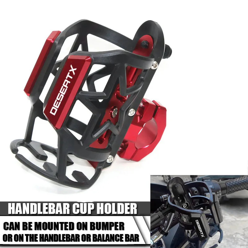 

For Ducati DesertX Desert X 2022 2023 Motorcycle Accessories CNC Water Bottle Holder Beverage Drink Cup Holder