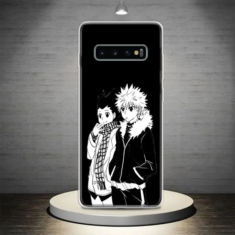 Черно-белый чехол для телефона Hunter X Samsung Galaxy S24 S23 S22 Ultra S21 Plus S20 FE S10 S9 + мягкий Funda