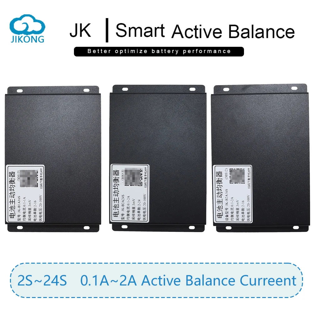 

JK Intelligent Battery Pack Balancer 1A 2A 16S 24S RS485 CAN support Li-ion Lifepo4 LTO with BT