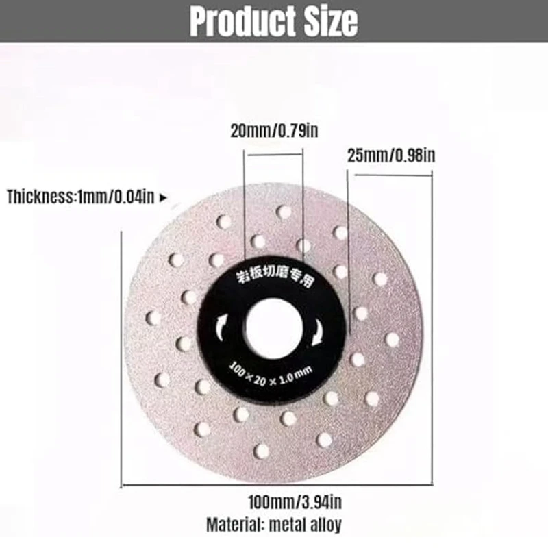 4-дюймовое пористое расширенное режущее лезвие дискотеки для резки