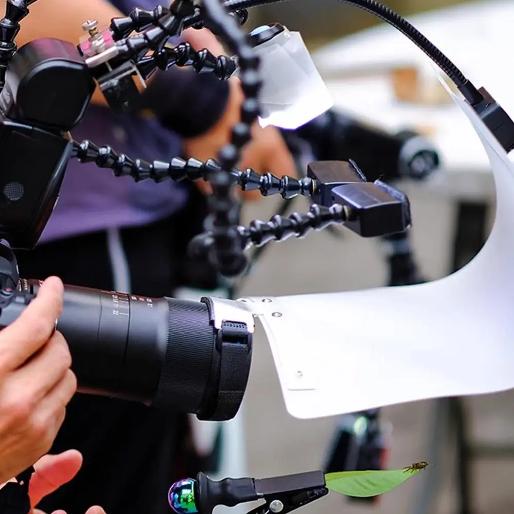 Двойной волшебный зажим для рук макросъемки насекомых цветов инструменты