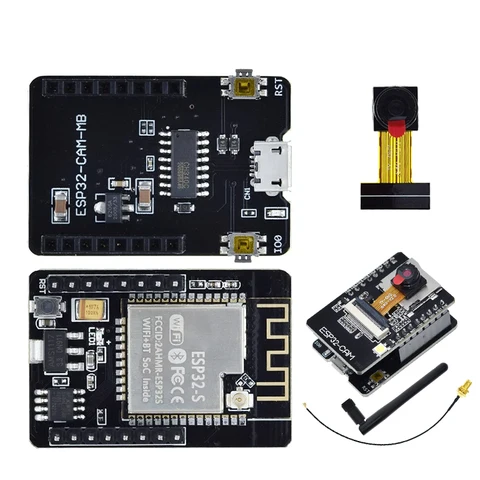 TZT ESP32-CAM-MB WIFI ESP32 CAM Bluetooth-плата с камерой OV2640 MICRO USB для последовательного порта CH340G Nodemcu