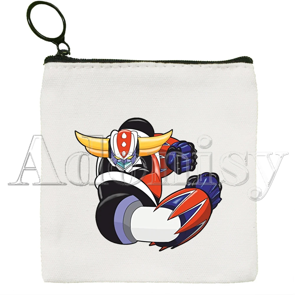 Goldorak Mazinger Z Japanese Anime Robot Wallets Coin Pocket Vintage Male Purse Function Boy and Girl Wallet with Card Holders