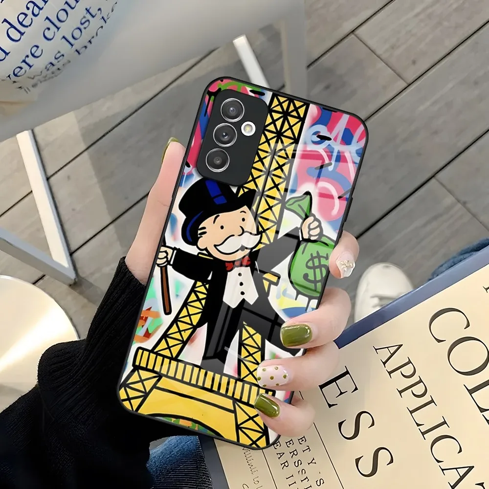 Трендовый мультяшный доллар монополия чехол для телефона Samsung A52 A71 A21 A54 A20 A12 Galaxy A34