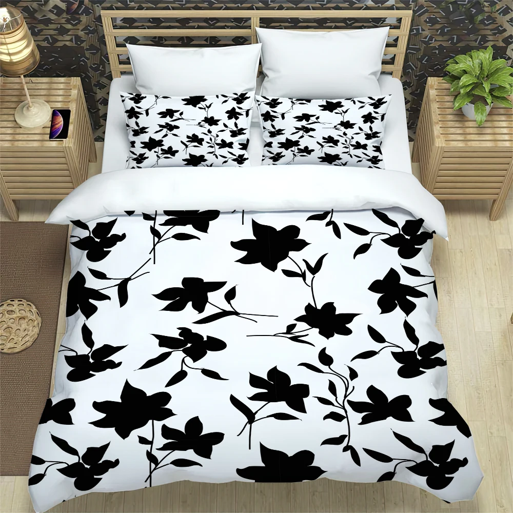 

Abstract Flowers And Plants Series Pattern Bed And Quilt Set Comes In A Wide Range Of Sizes And Styles 100% Polyester