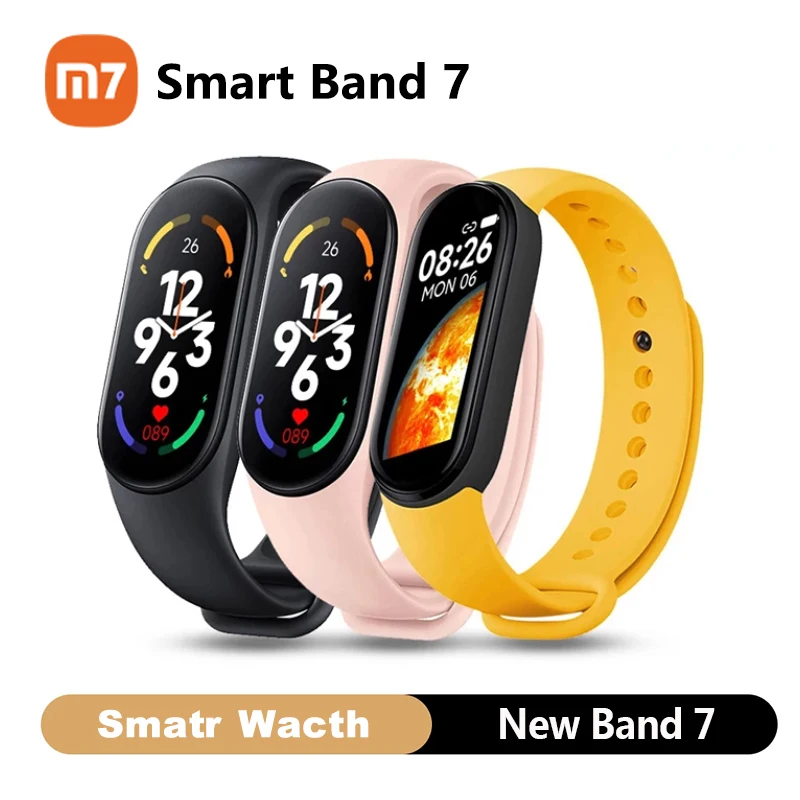 

M7 Band 7 Smart Watch 7 Women Men Heart Rate Smartwatch Fitness Tracker Blood Pressure Sport Digital Bracelet for Mi Band 7 6pro
