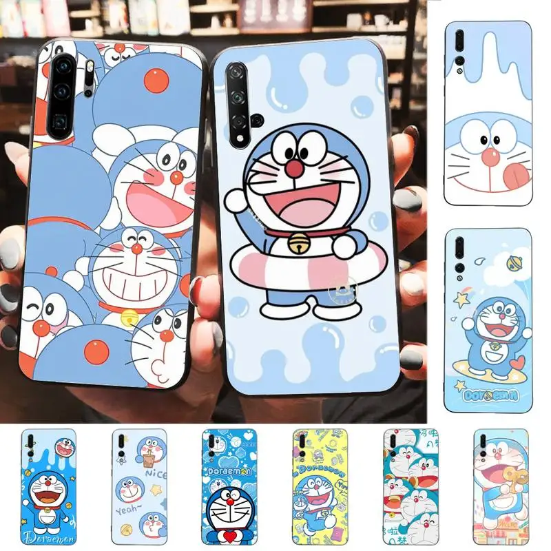 

Cartoon Doraemon Phone Case for Huawei P30 40 20 10 8 9 lite pro plus Psmart2019
