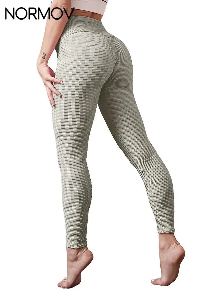 Бесшовные женские леггинсы NORMOV с эффектом пуш-ап высокой талией спортивные штаны