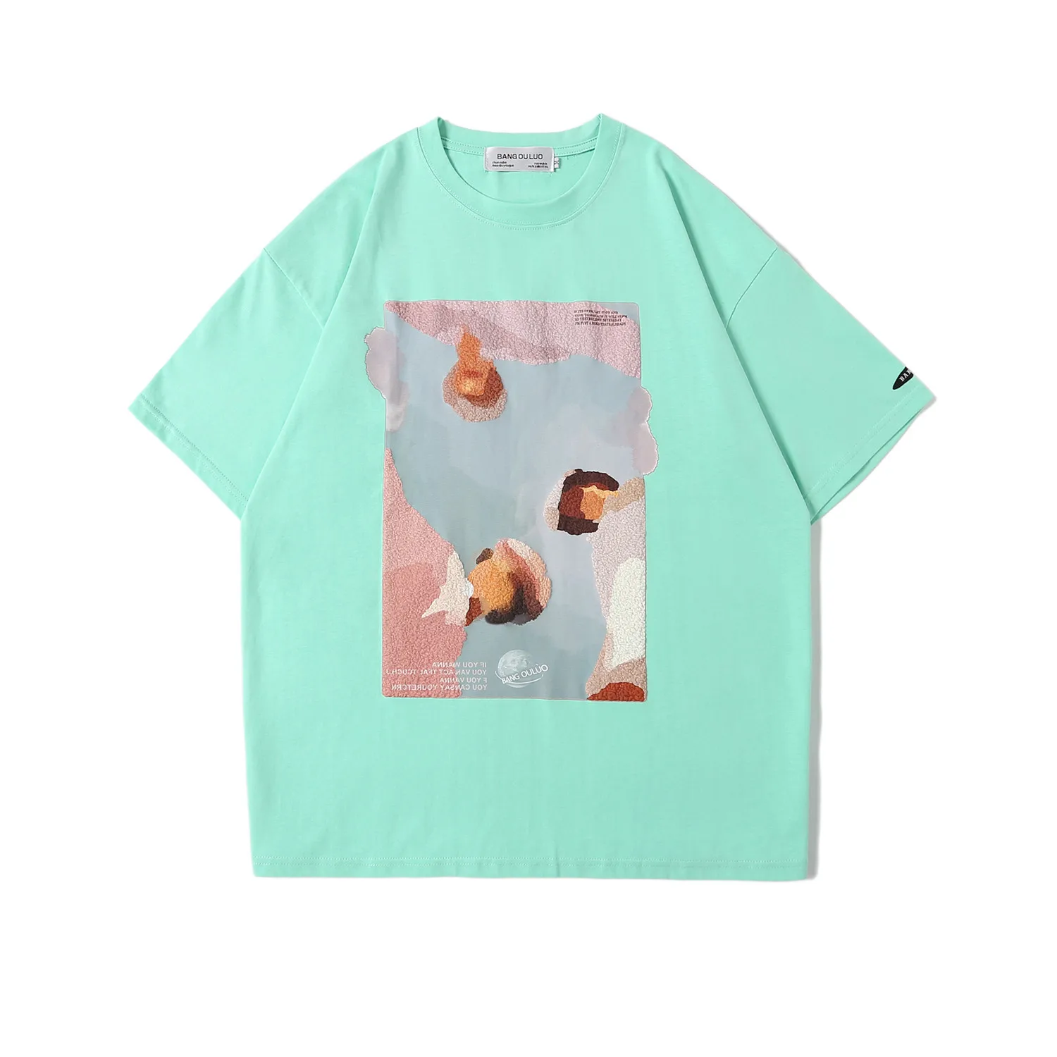 

Футболка мужская с принтом, хлопок, короткий рукав, Повседневная Свободная рубашка, стиль хип-хоп, уличная одежда, лето