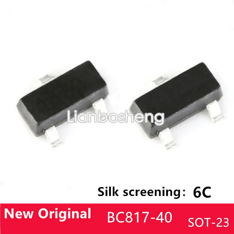 

100 шт., транзисторы стандарта SMD, Шелковый экран 6C NPN 45 в а SOT-23