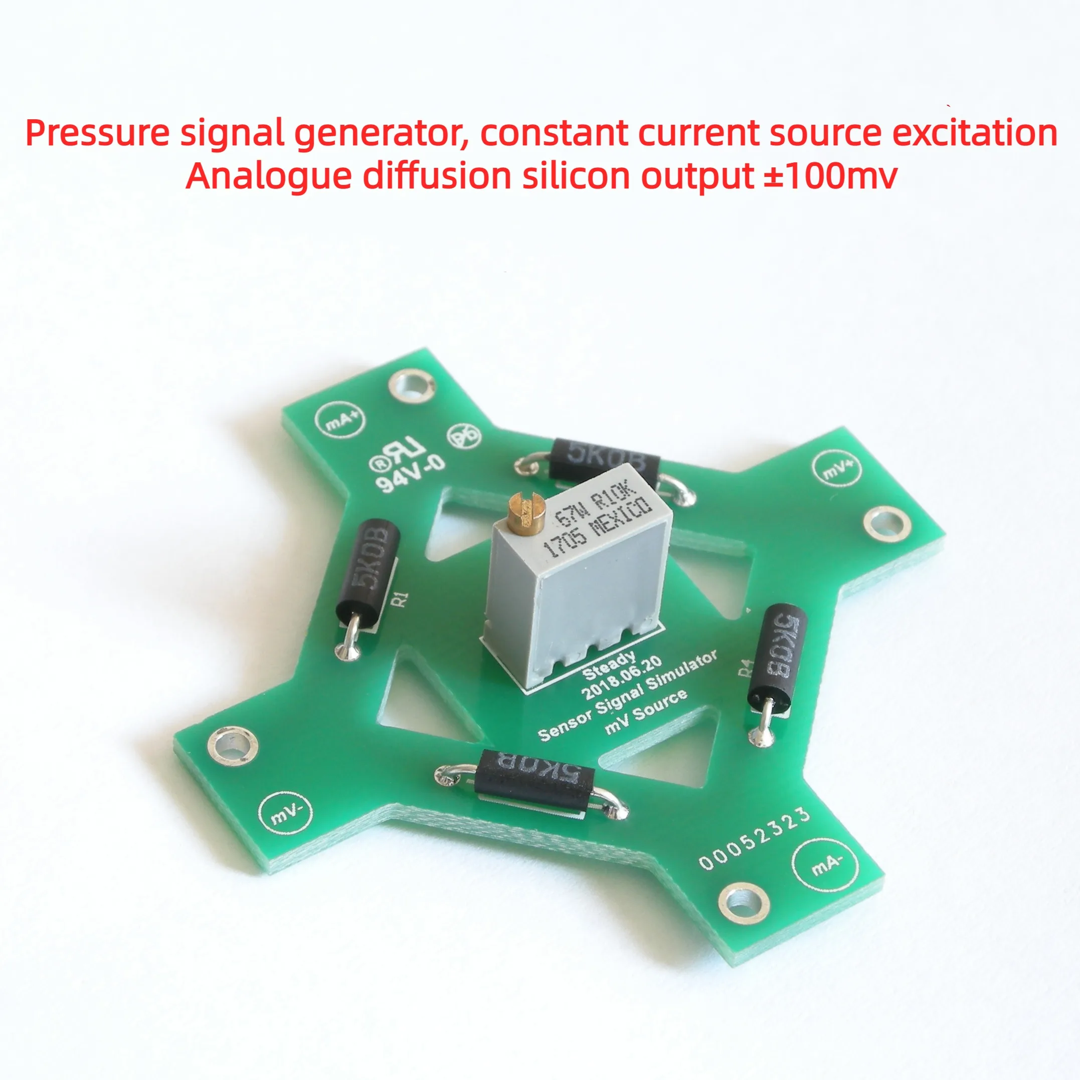 

Pressure Signal Generator, Constant Current Source Excitation Analog Diffused Silicon Output 100mv