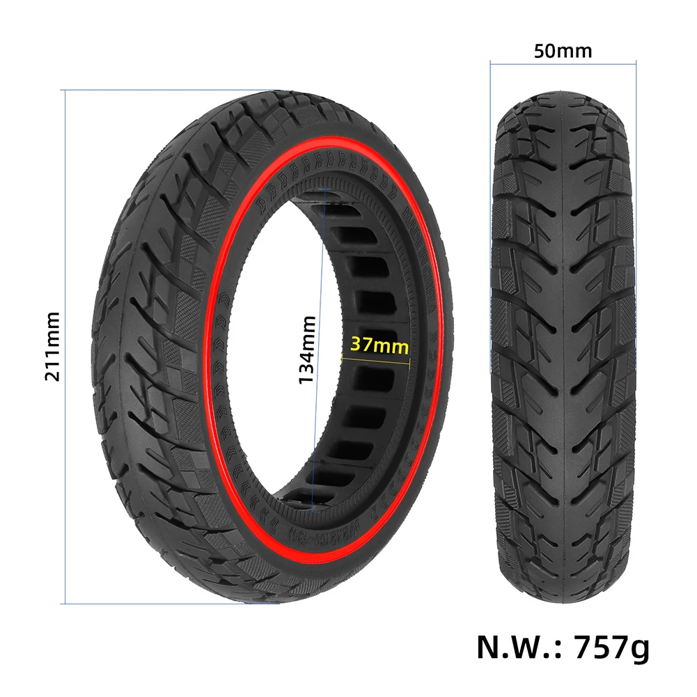 

Tire Solid Tyre Professional Replacement Solid Tyre Useful 8 1/2*2(50-134) 9&9+/ZERO 9 Black Electric Scooters