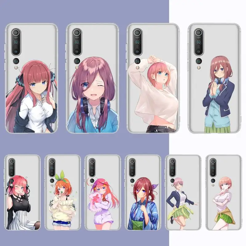 

BANDAI The Quintessential Quintuplets Phone Case for Samsung S20 S10 lite S21 plus for Redmi Note8 9pro for Huawei P20 Case