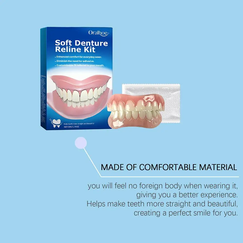 Косметические зубы Силиконовые зубные протезы Улучшают адаптируемость Удобные