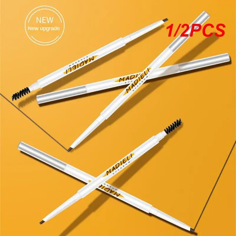 

1/2PCS Durable And Durable Non-decoloring Eyebrow Pencil Anti-sweat Makeup Beauty And Health Waterproof Eyebrow Pencil