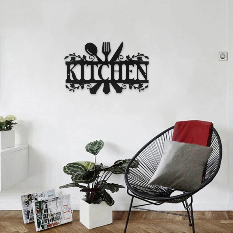 

Modern Metal Kitchen Wall Art iron Wall Decor Indoor Artwork Home Decorations